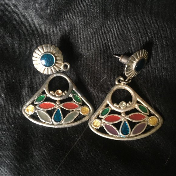 Dolls Kill Jewelry - VINTAGE Colorful Jewel Earrings
